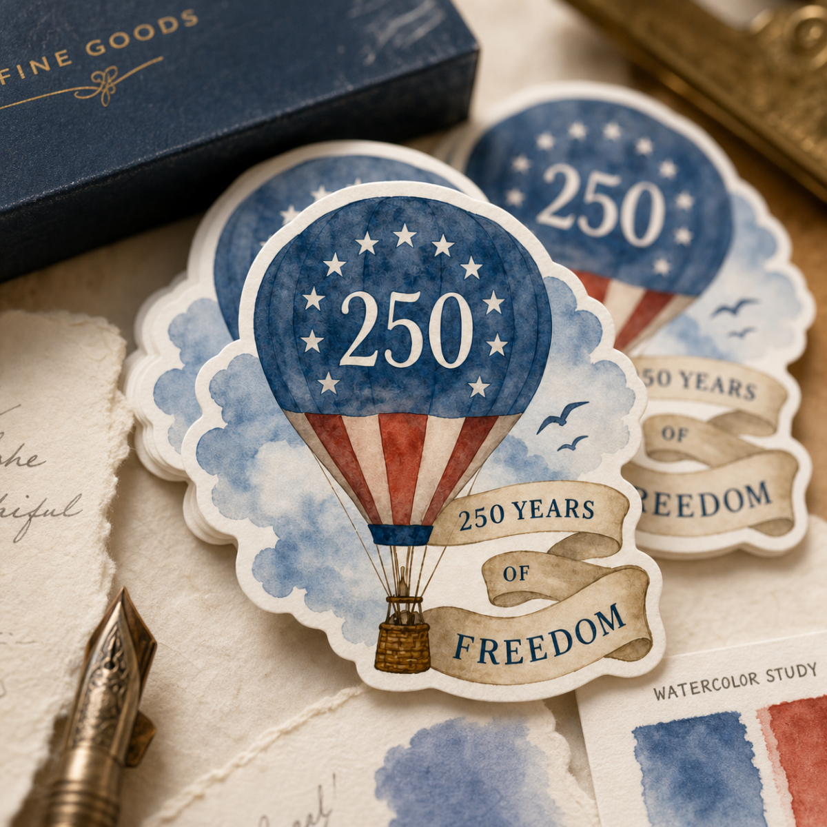 Hot Air Balloon Sticker