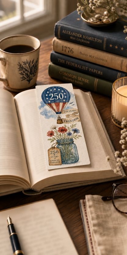 Hot Air Balloon Bookmark