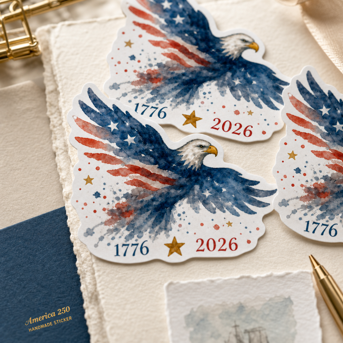 Eagle Flag Sticker