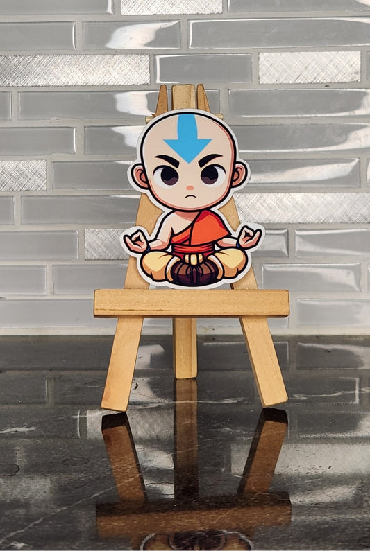 Chibi Aang, WATERPROOF VINYL STICKER