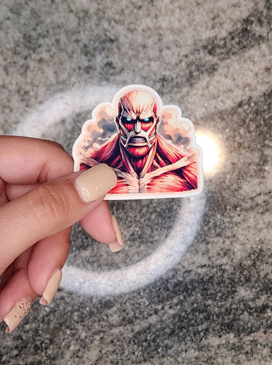 Colossal Titan, AOT, WATERPROOF VINYL STICKER