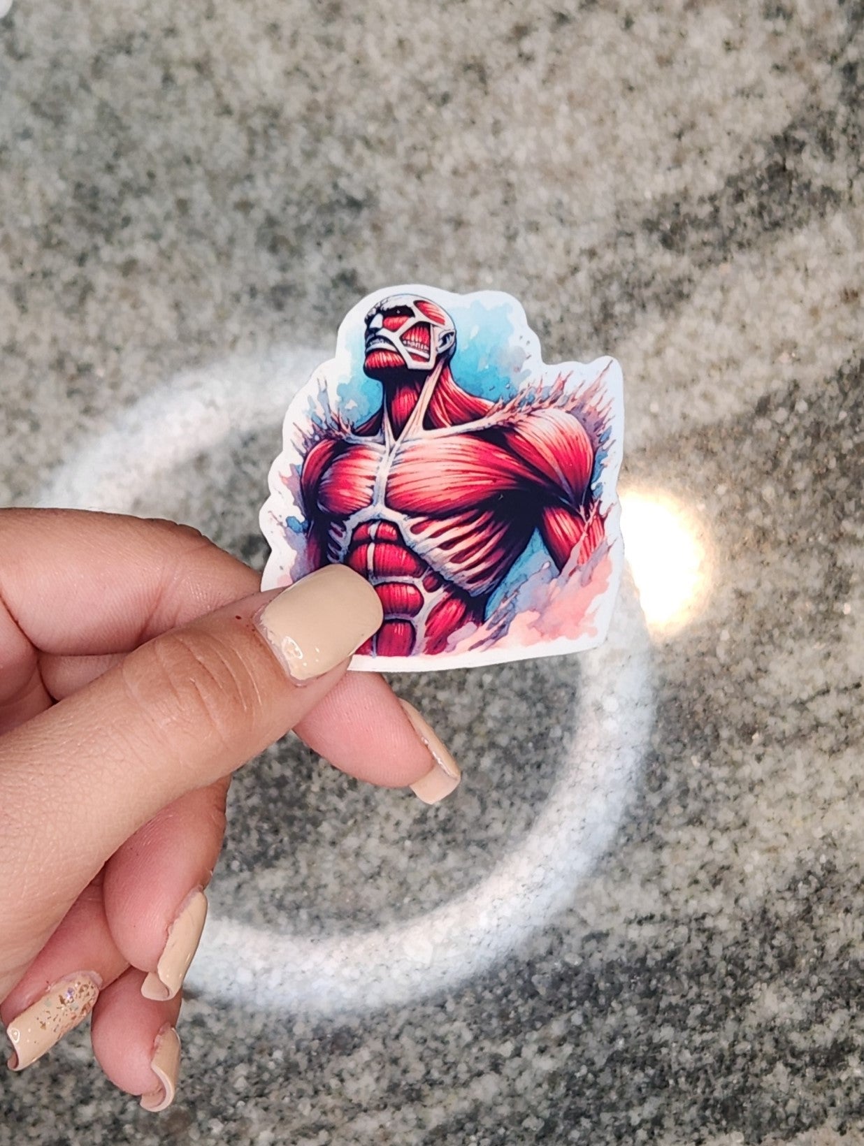 Colossal Titan, AOT, WATERPROOF VINYL STICKER