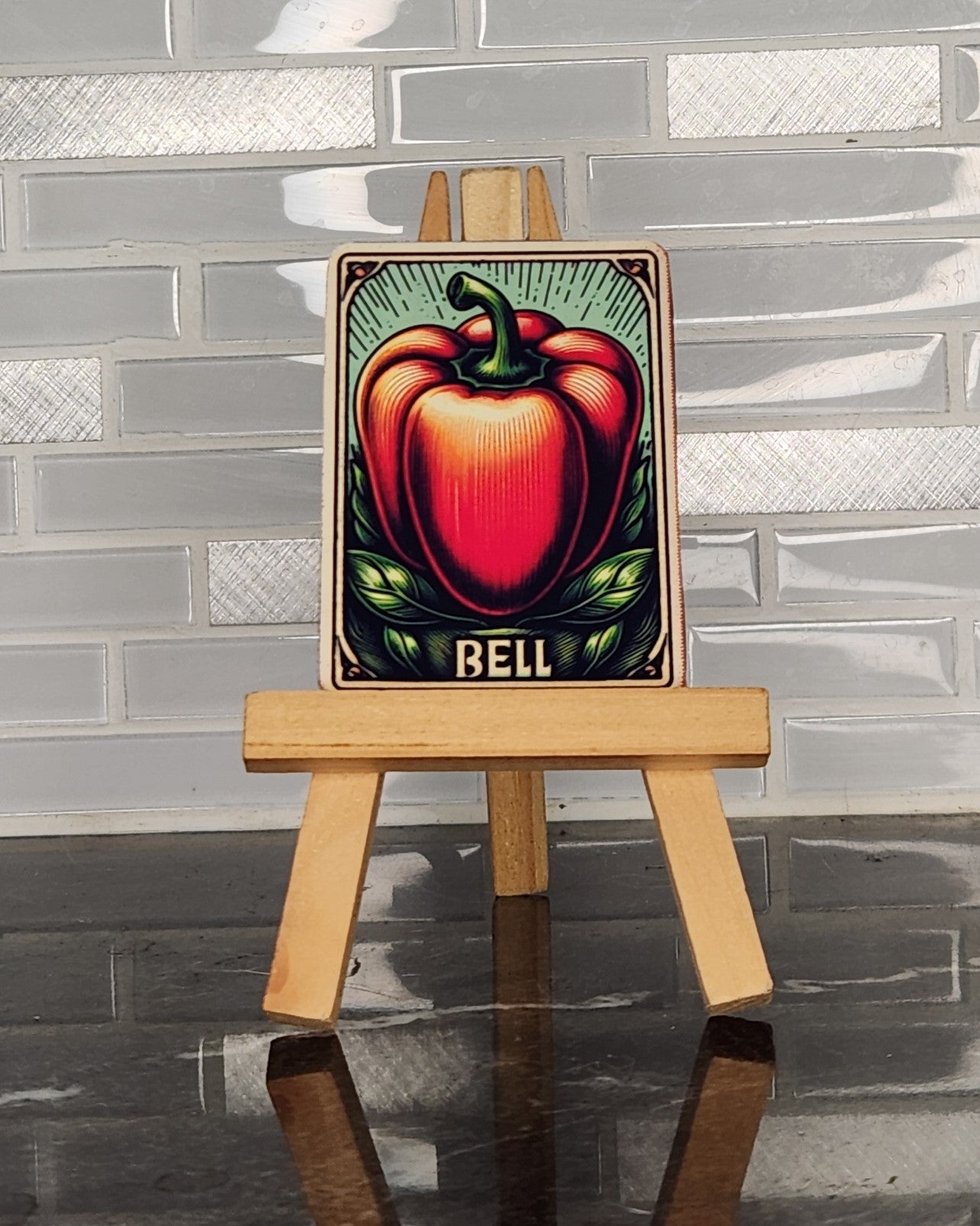 Bell Pepper Seed Packet, WATERPROOF VINYL STICKER