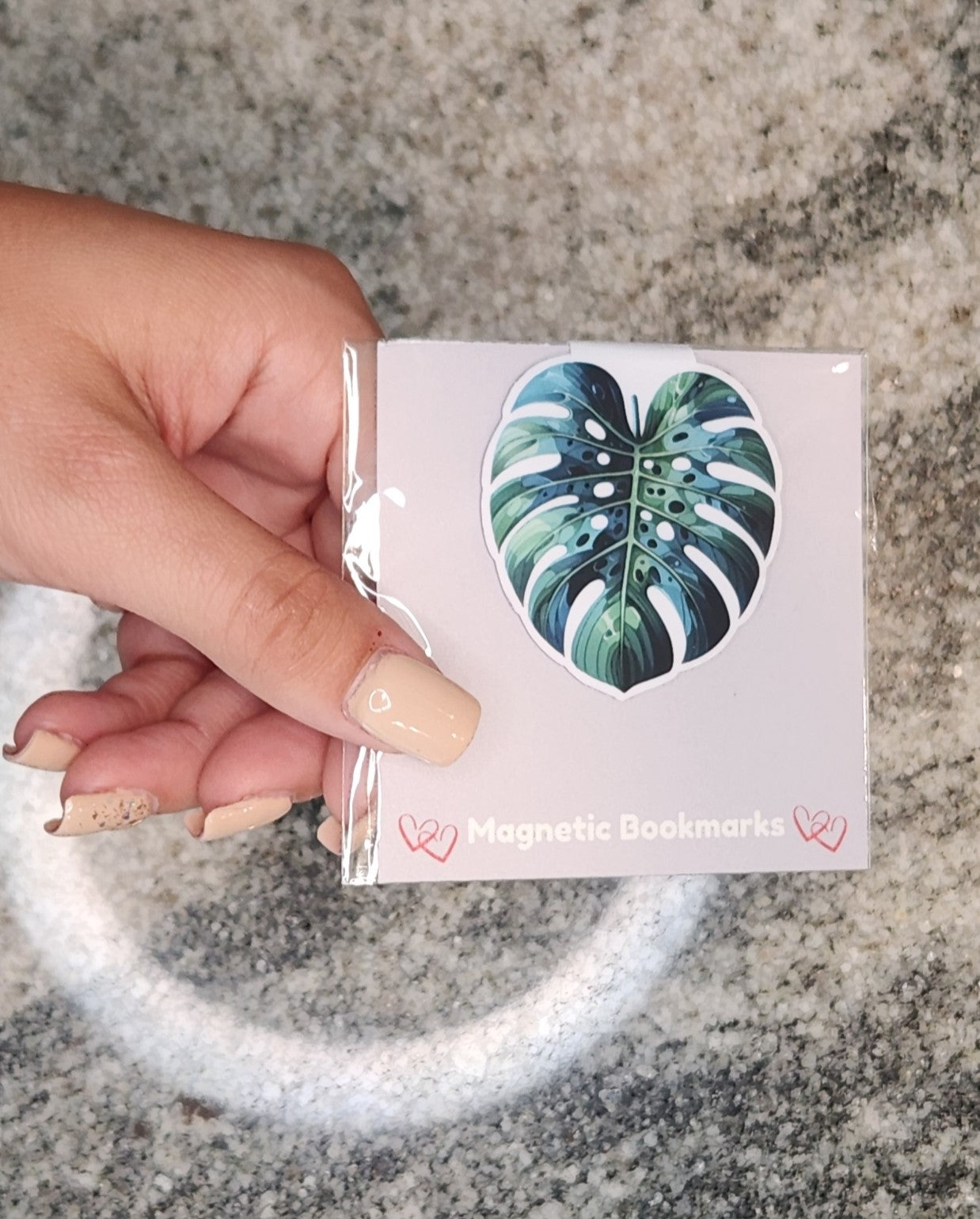 Monstera Leaf, Magnetic Bookmark