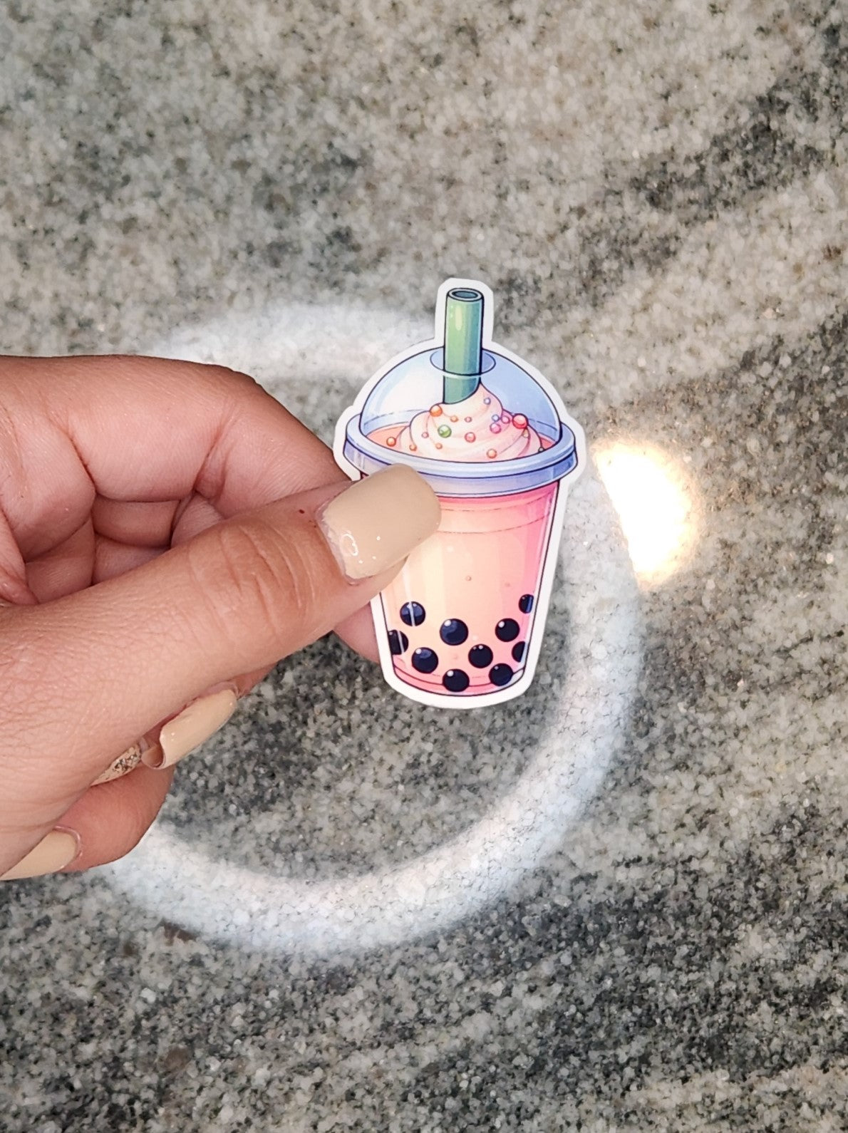 Boba Tea, WATERPROOF VINYL STICKER