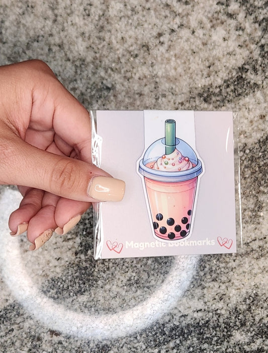 Boba Tea, Magnetic Bookmark