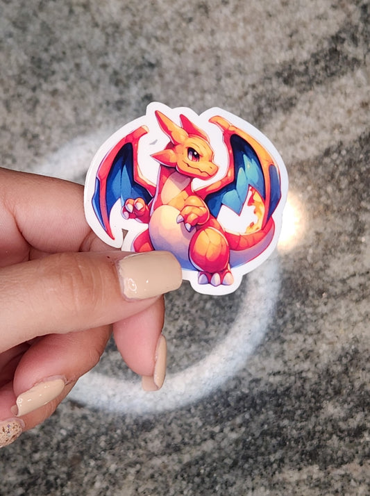 Charizard, Pokemon, WATERPROOF VINYL STICKER