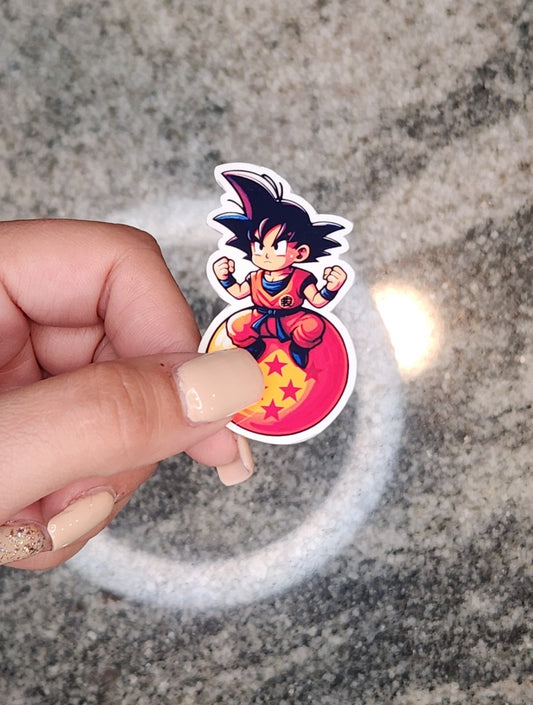 Child Goku, DBZ, WATERPROOF VINYL STICKER