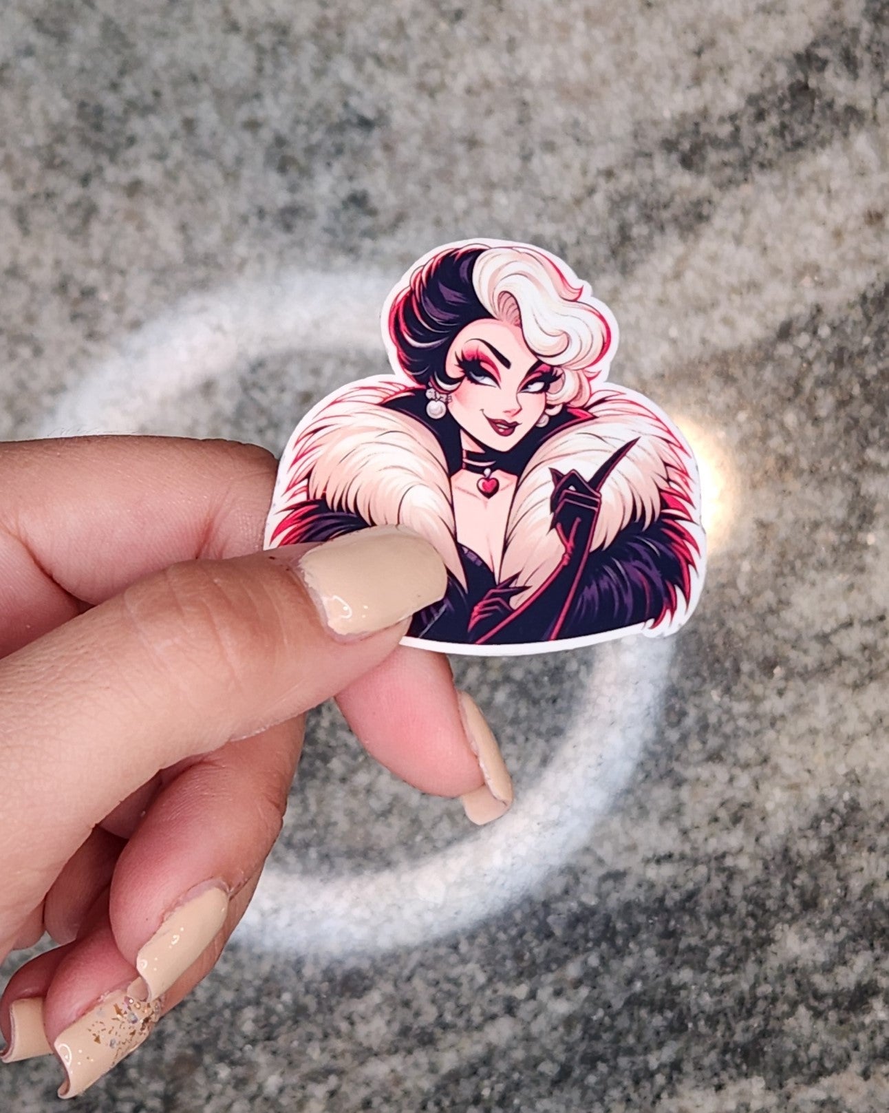 Cruella Deville, WATERPROOF VINYL STICKER