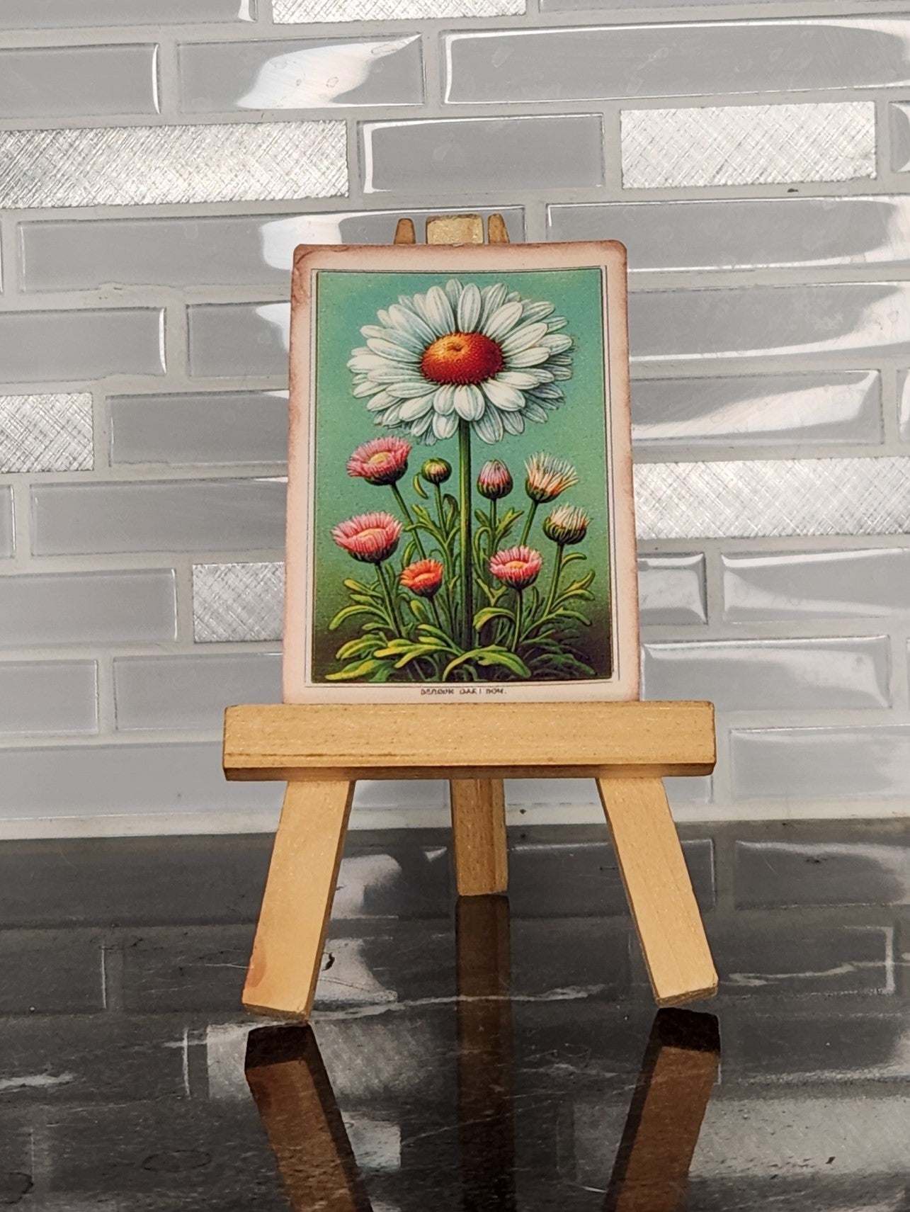 Daisy Seed Packet, WATERPROOF VINYL STICKER