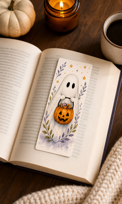 Trick or Treat Ghost Bookmark