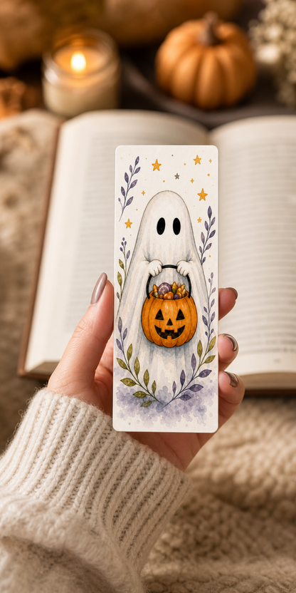 Trick or Treat Ghost Bookmark