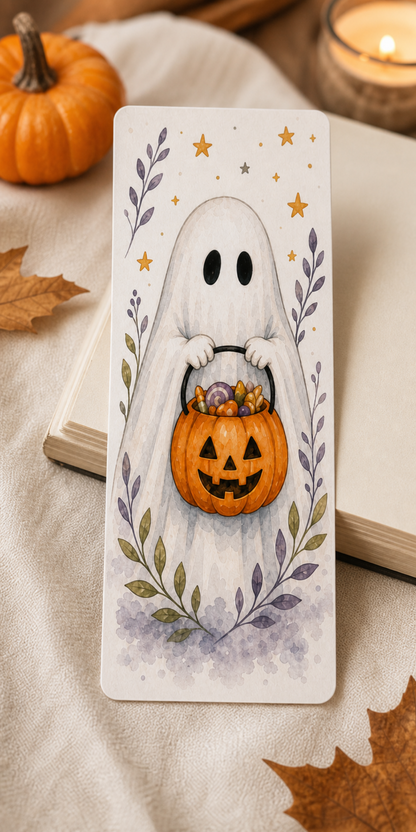 Trick or Treat Ghost Bookmark