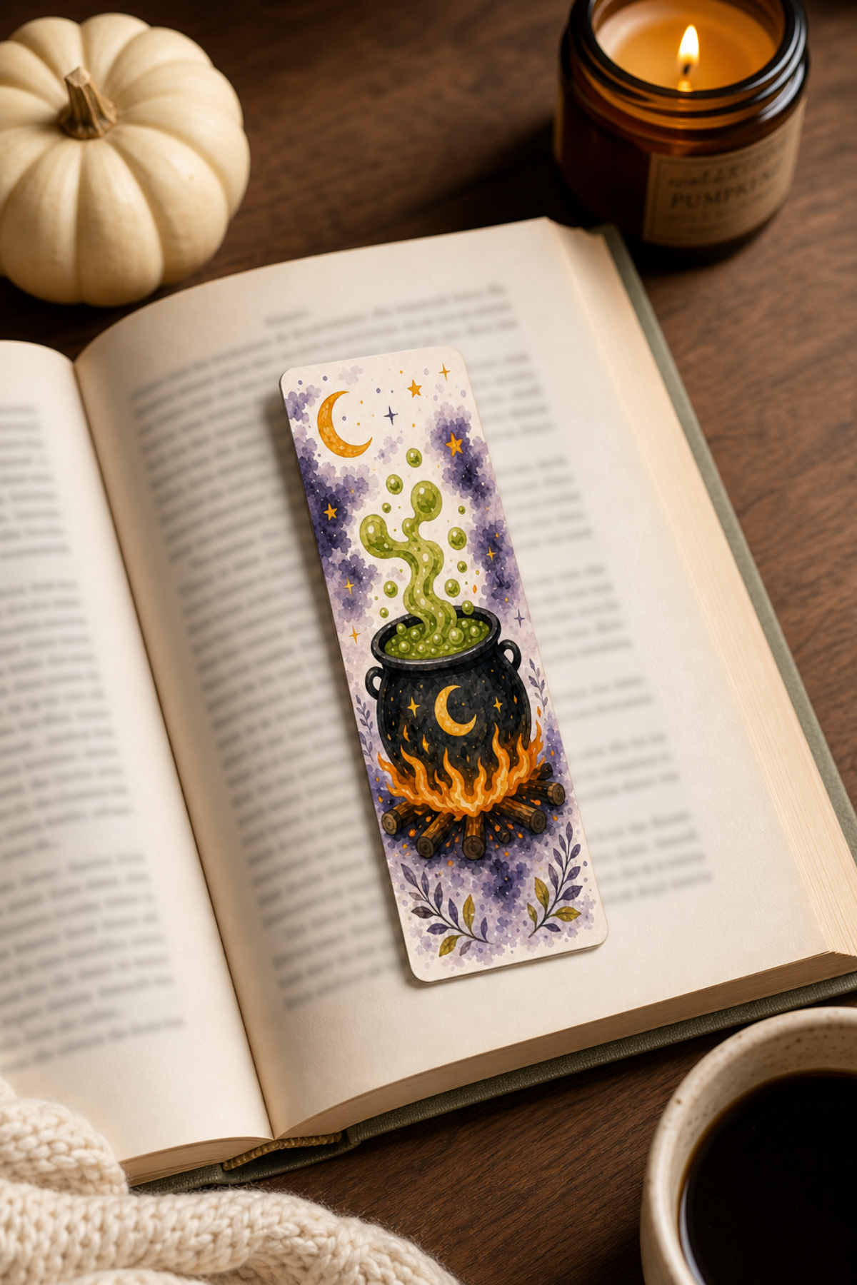 Witch Cauldron Bookmark