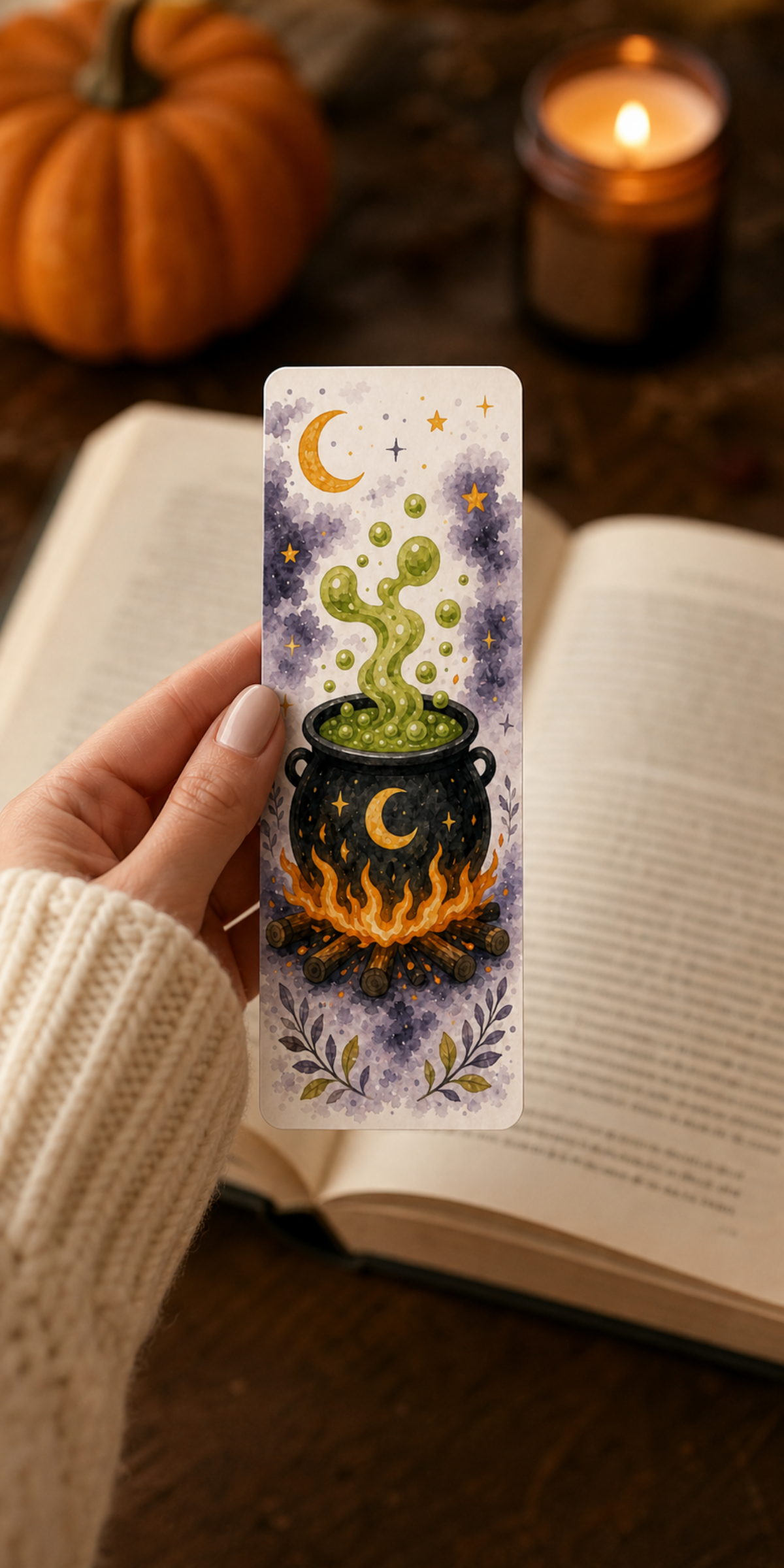 Witch Cauldron Bookmark