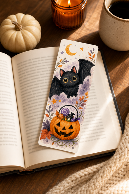 Bat Moon Bookmark