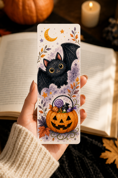 Bat Moon Bookmark