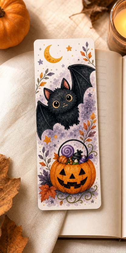 Bat Moon Bookmark