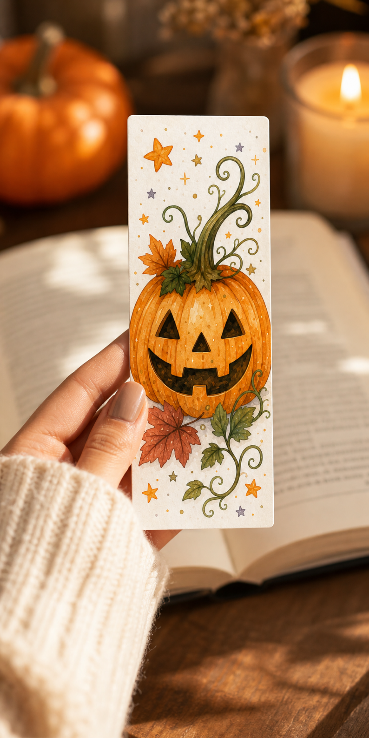Jack O Lantern Bookmark