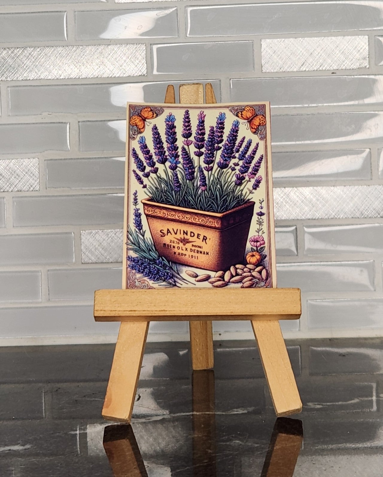 Lavender Seed Packet, WATERPROOF VINYL STICKER