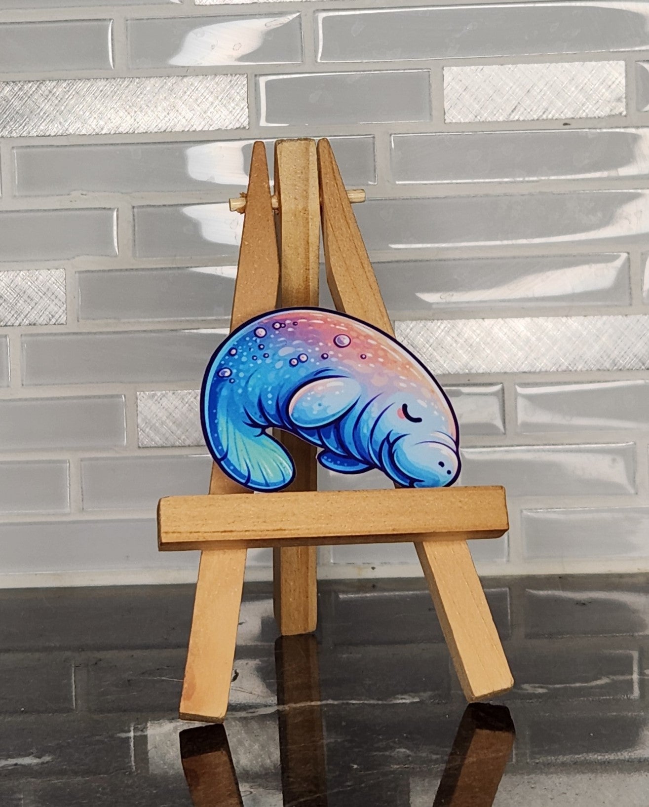 Manatee, WATERPROOF VINYL STICKER