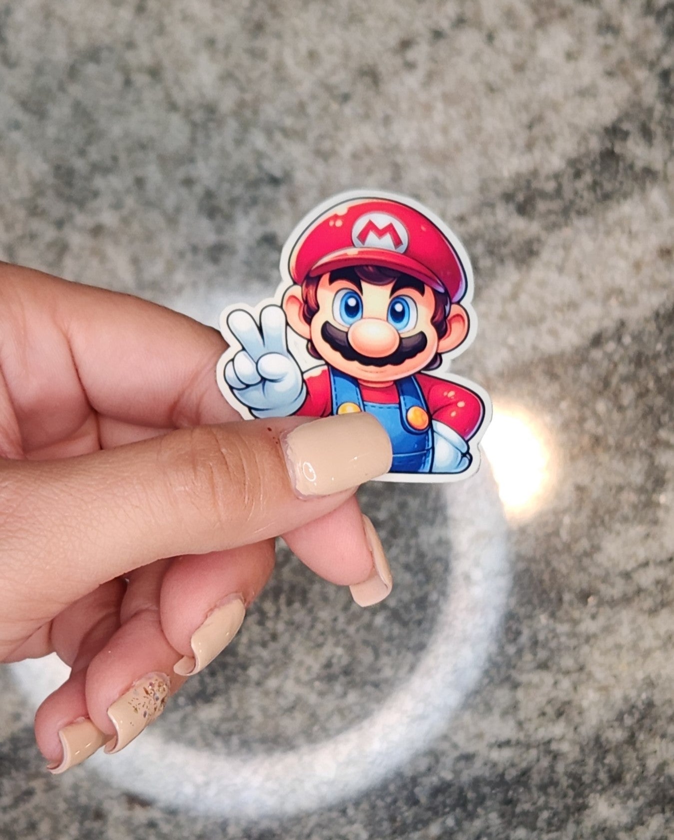 Mario, WATERPROOF VINYL STICKER