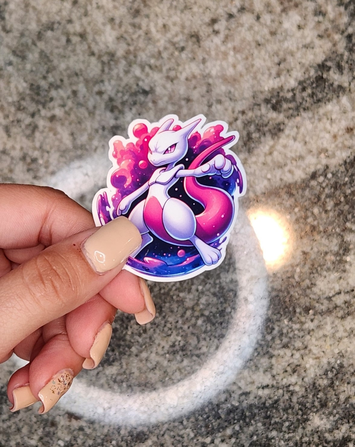 Mewtwo, Pokemon, WATERPROOF VINYL STICKER