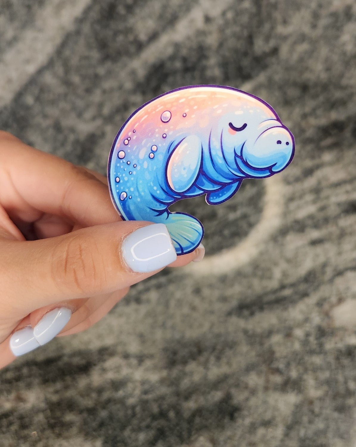 Manatee, WATERPROOF VINYL STICKER