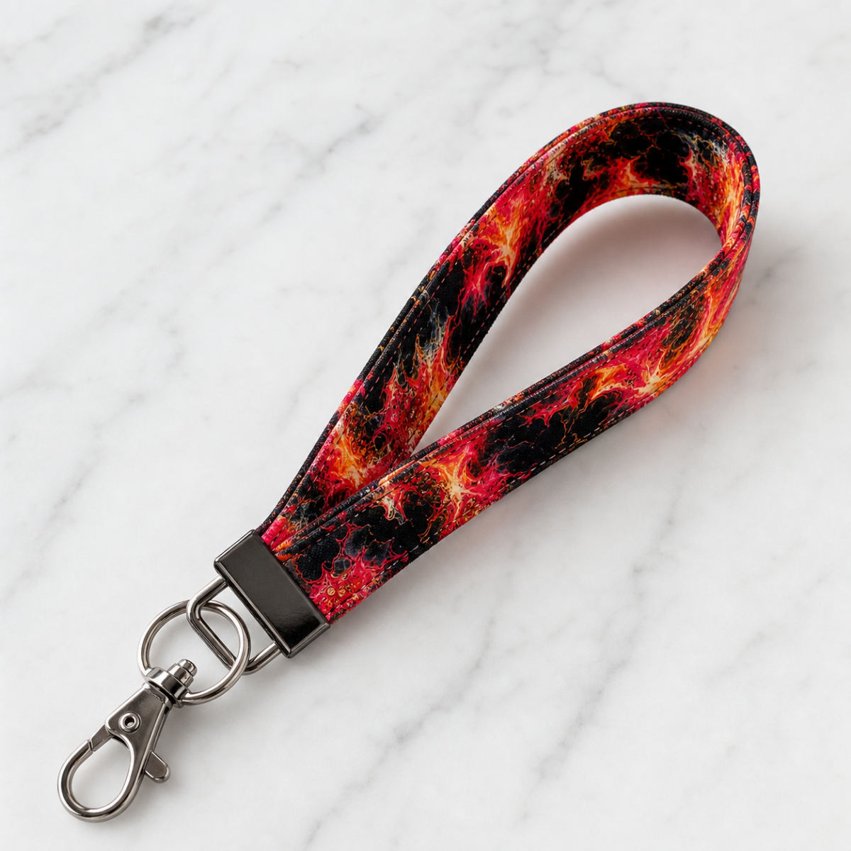 Ember Flame — Wristlet Keychain