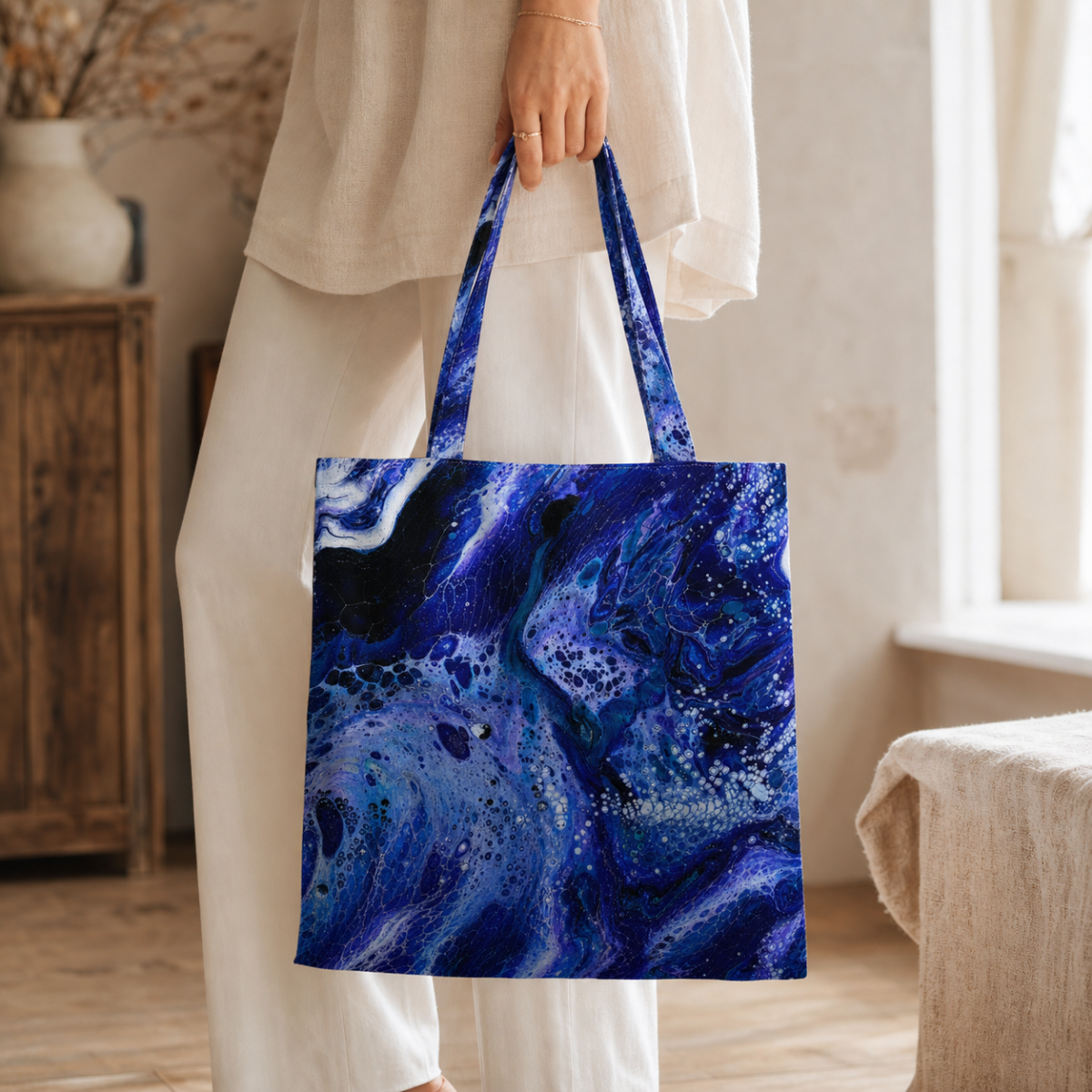 Royal Blue Galaxy — Cotton Tote Bag