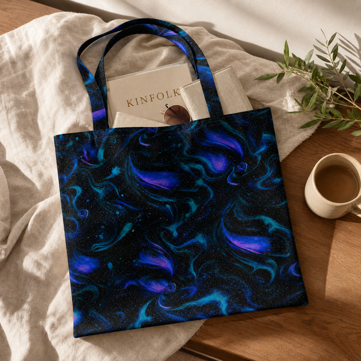 Northern Lights — Cotton Tote Bag