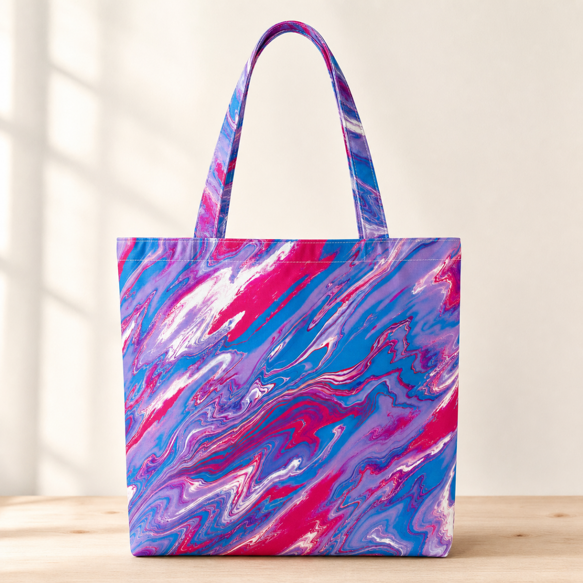 Magenta Swirl — Cotton Tote Bag