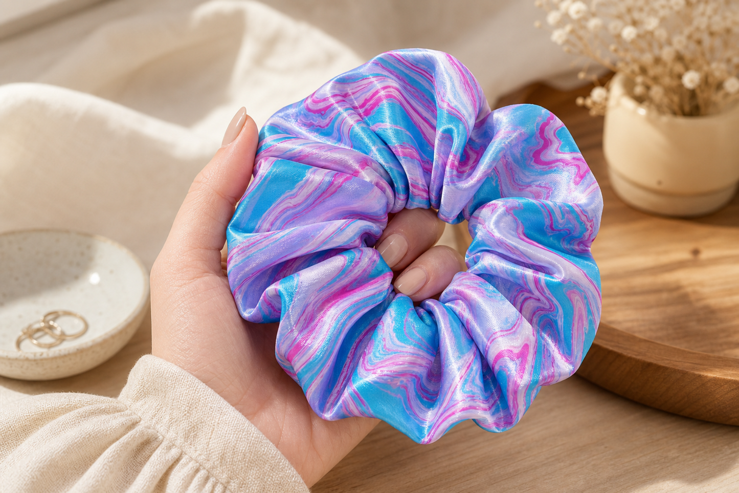 Pastel Dream — Satin Scrunchie