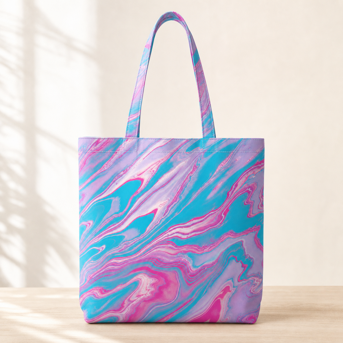 Cotton Candy Swirl — Cotton Tote Bag