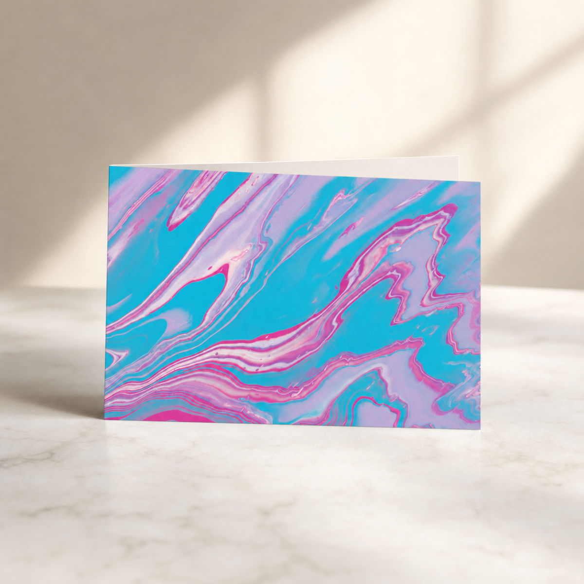 Pastel Swirl — Art Greeting Card