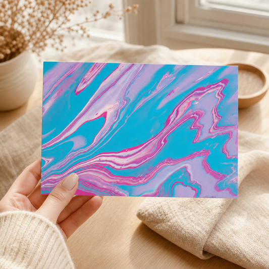 Pastel Swirl — Art Greeting Card