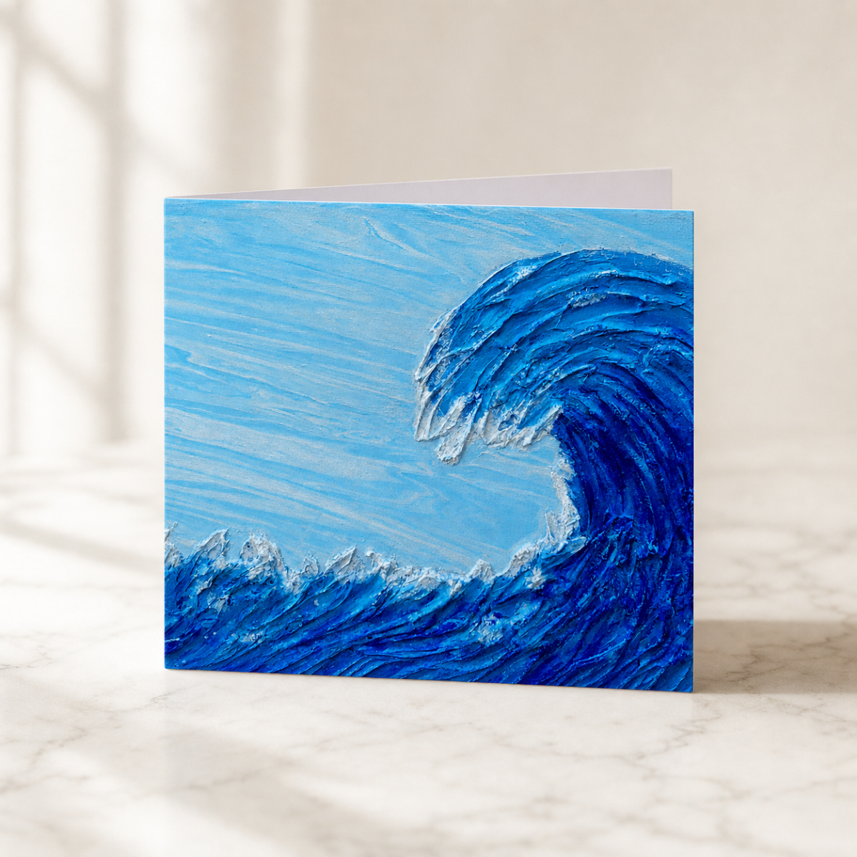 Blue Wave — Art Greeting Card