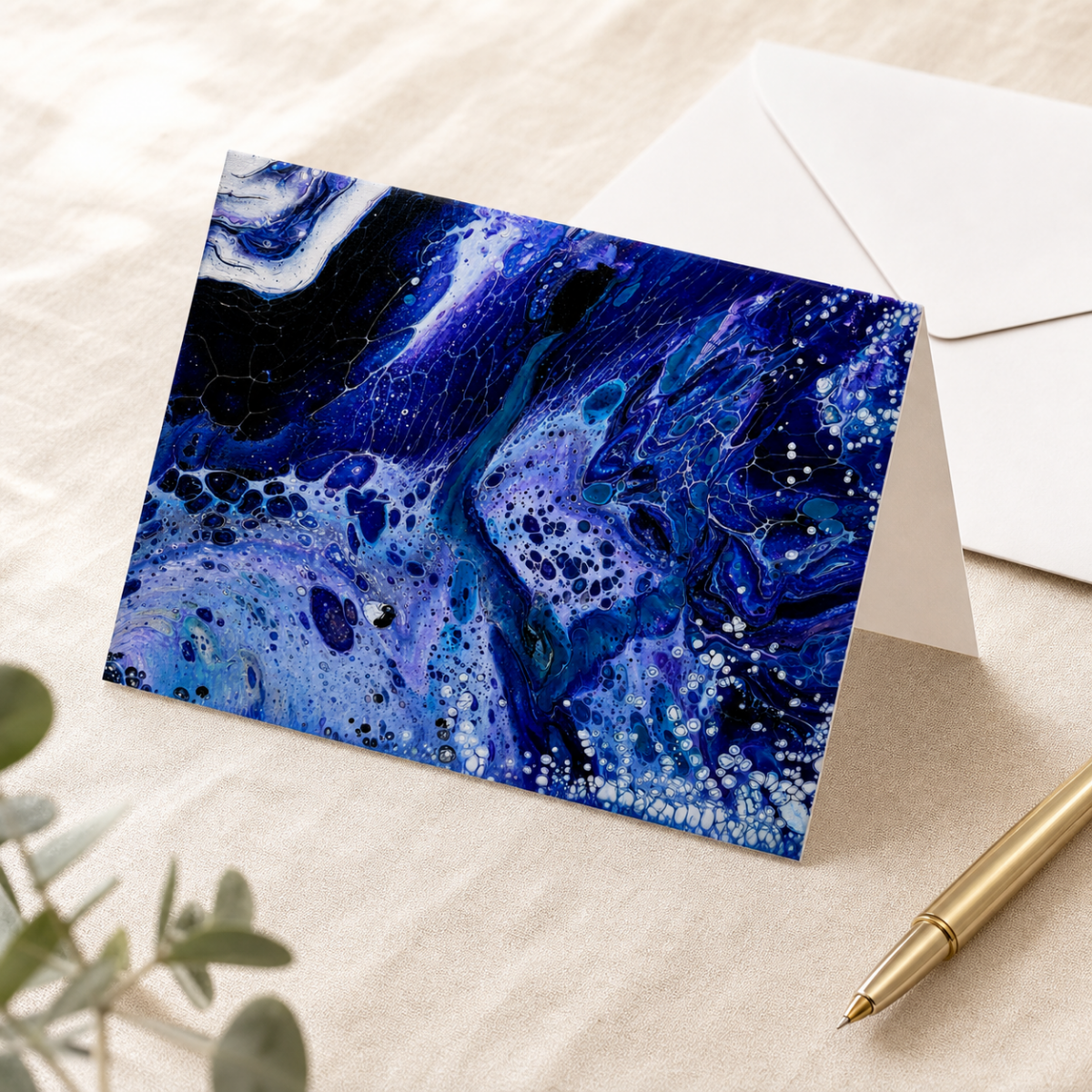 Midnight Ocean — Art Greeting Card