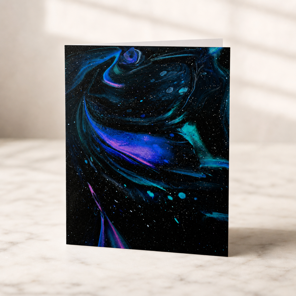 Galaxy Swirl — Art Greeting Card