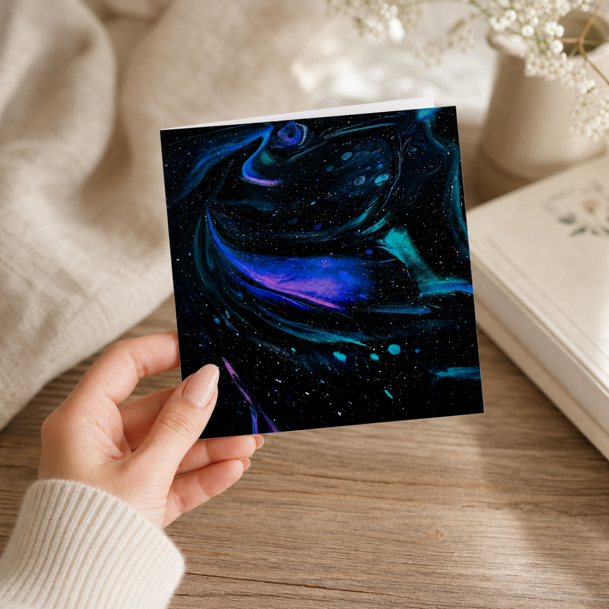 Galaxy Swirl — Art Greeting Card