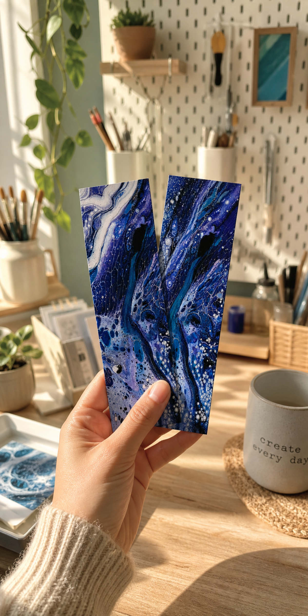 Hand-Painted Bookmark