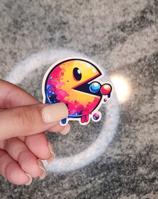 Pacman, WATERPROOF VINYL STICKER