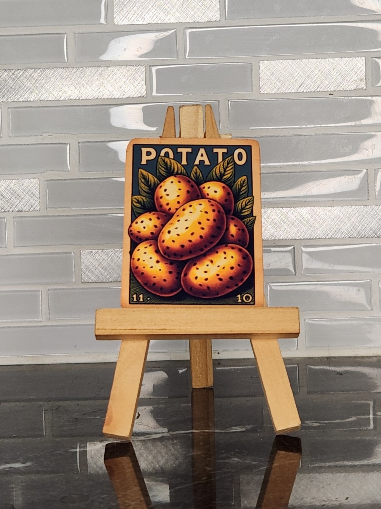 Potato Seed Packet, WATERPROOF VINYL STICKER