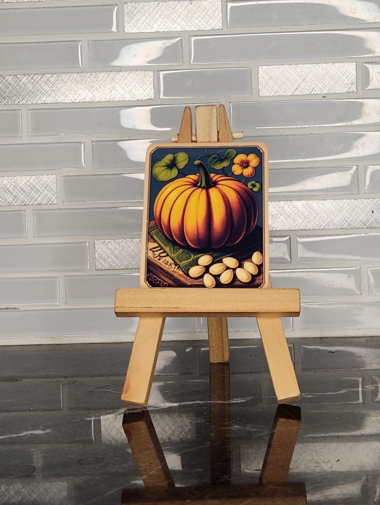 Pumpkin Seed Packet, WATERPROOF VINYL STICKER