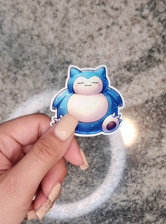 Snorlax, Pokemon, WATERPROOF VINYL STICKER