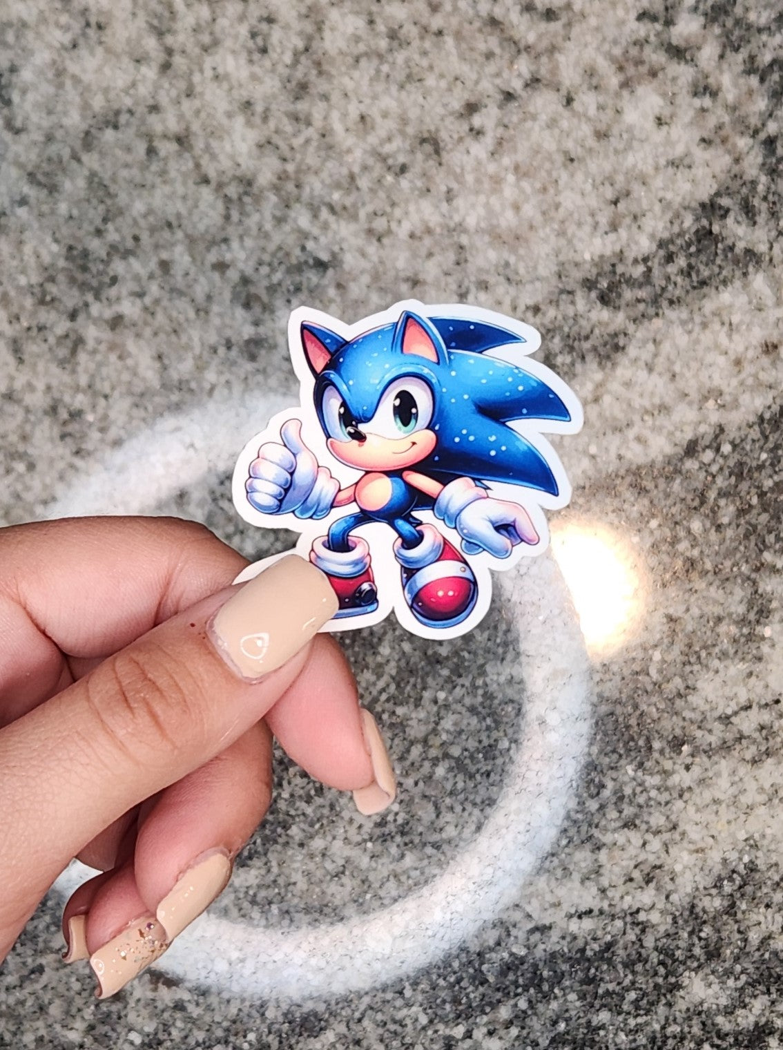 Sonic the Hedgehog, WATERPROOF VINYL STICKER