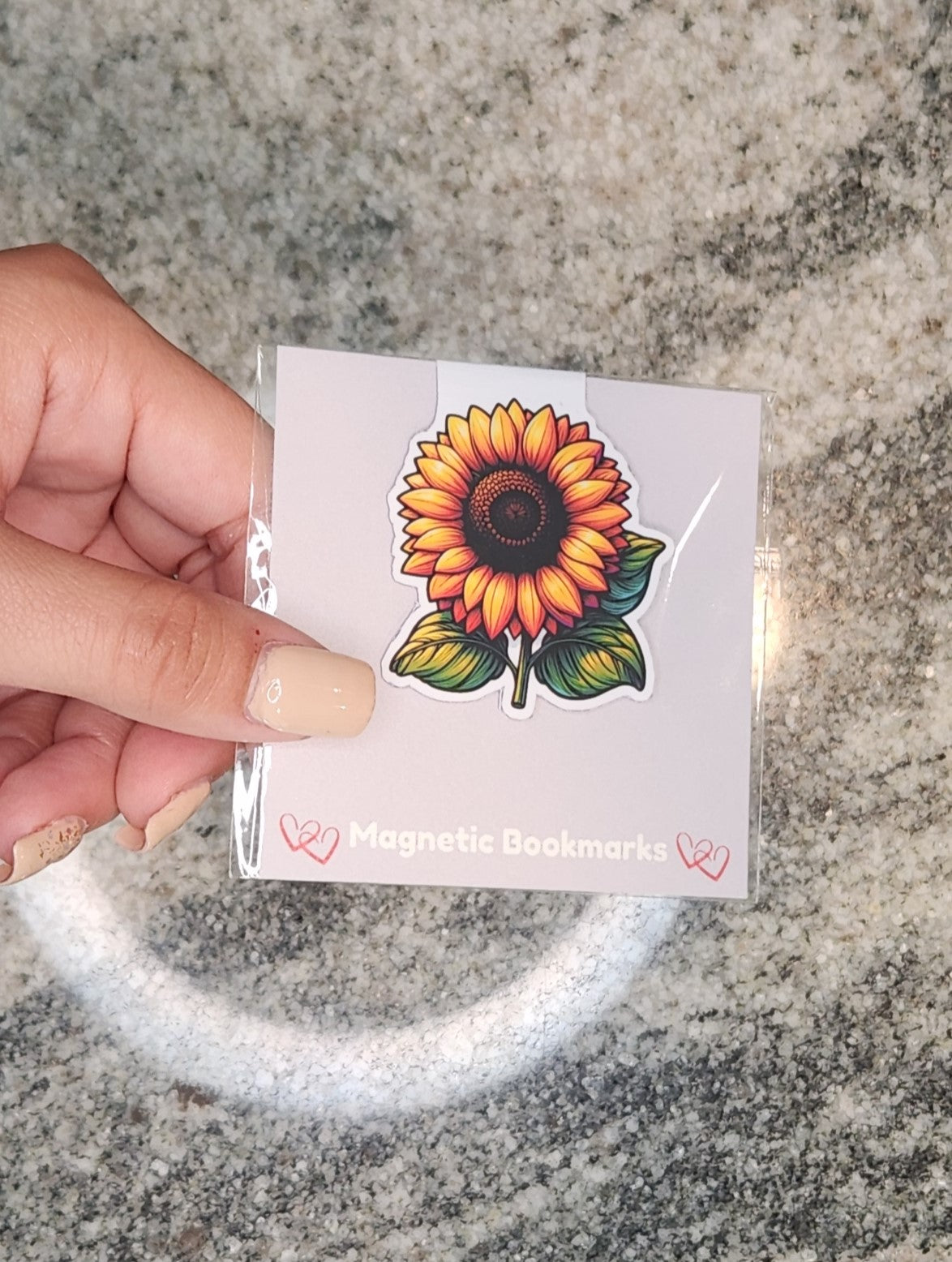 Sunflower Magnetic Bookmark