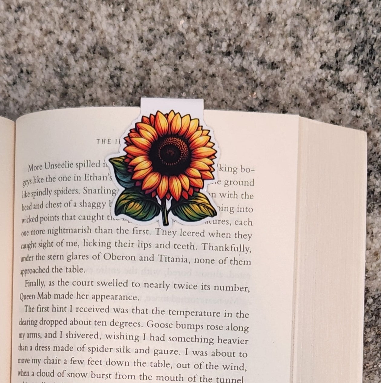 Sunflower Magnetic Bookmark