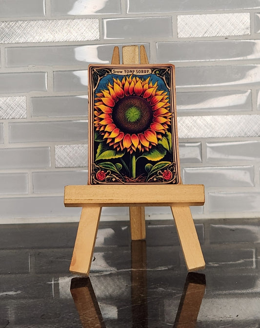 Sunflower Seed Packet, WATERPROOF VINYL STICKER