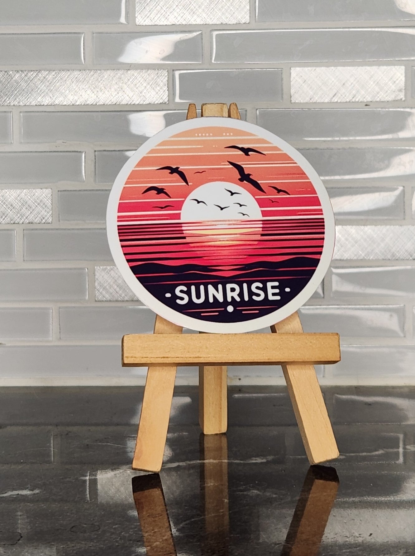 Sunrise, WATERPROOF VINYL STICKER